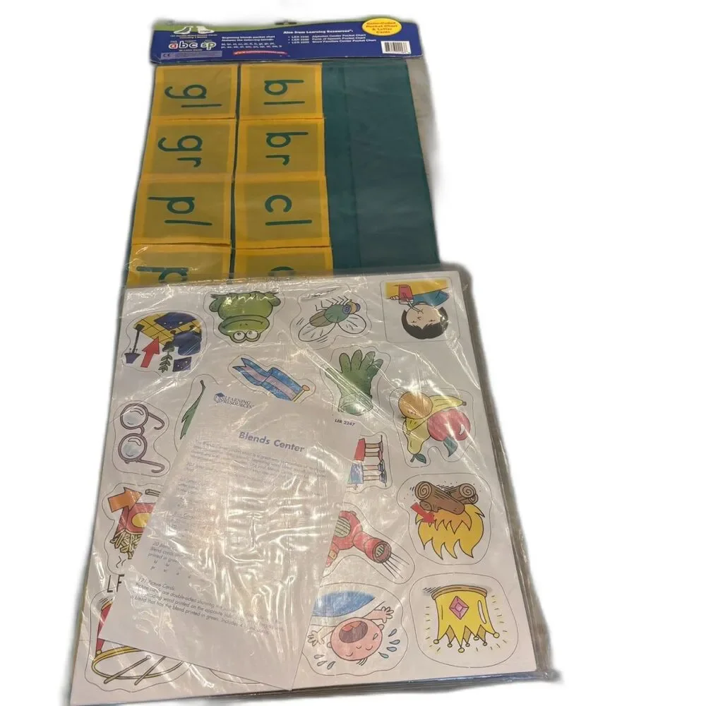 Learning Resources Blends Center Pocket Chart Ages 3-9 years old-Montessori NWT